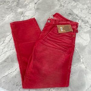 Men’s Red True Religion Geno Slim Coruroy Pant size 34